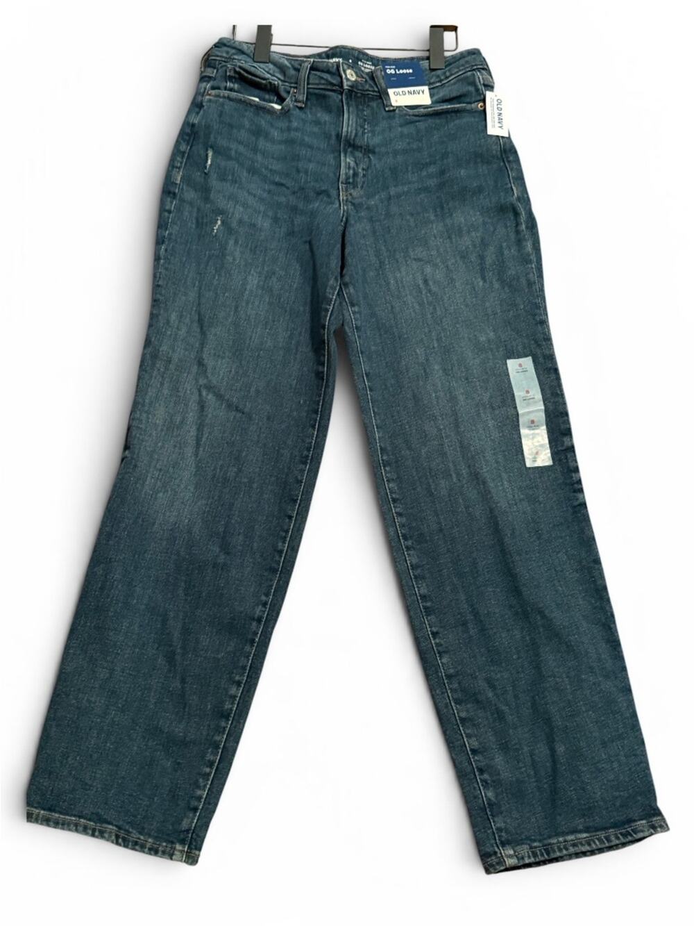 NWT Old Navy OG Loose Jeans – High-Waisted Straight Wide Leg Denim 8R Grunge